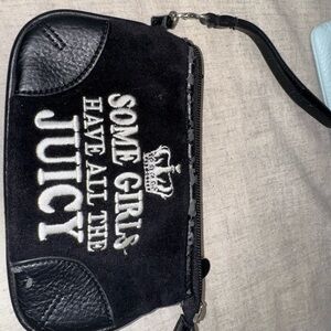Juicy Couture Black and White Wristlet